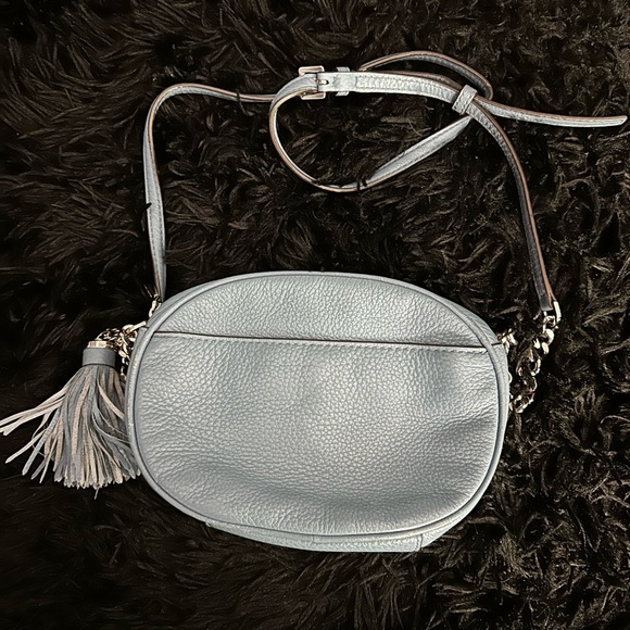 Micheal Kors Blue Leather Purse - Picture 8 of 12